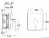 Roca Insignia bateria prysznicowa podtynkowa Chrom A5A2B3AC00